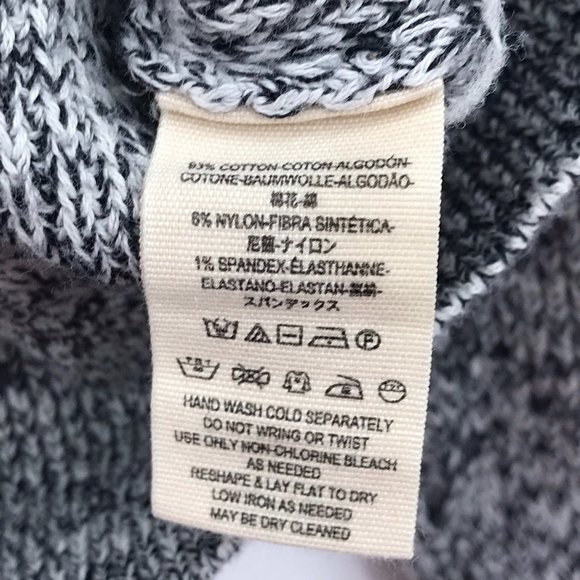 Free People Too Good Pullover Sweater Top Black Grey Small Flawed - Picture 6 of 7